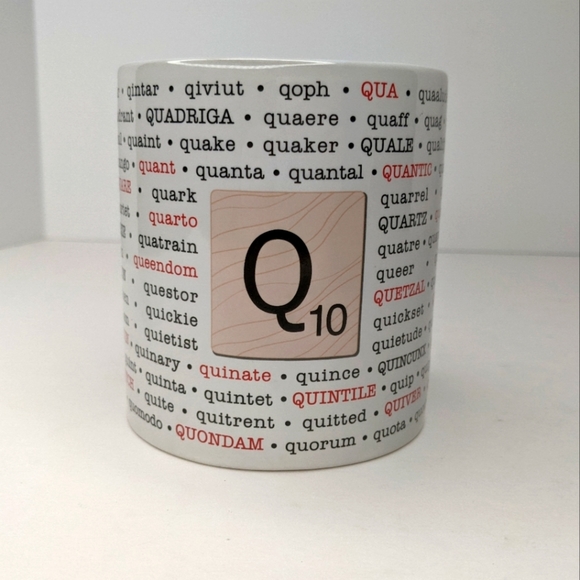 Scrabble Q Mug Wine Things Unlimited Hasbro